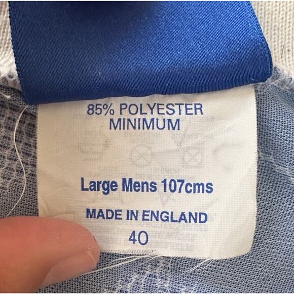 Vintage Manchester Umbro Collared Soccer Football Jersey Large Men’s Blue White - Picture 4 of 7